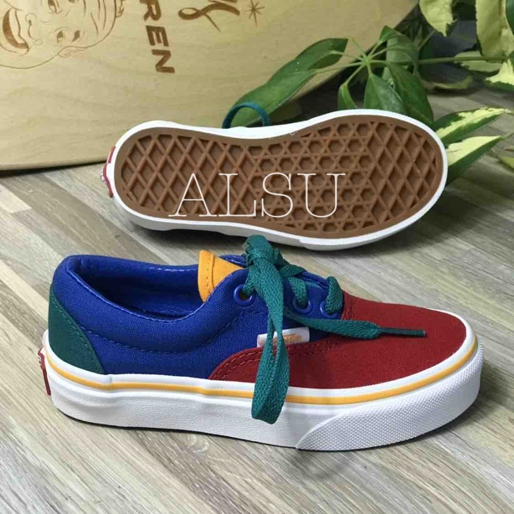 NWT VANS ERA Primary Block Blue Kid’s AUTHENTIC - Picture 6 of 8